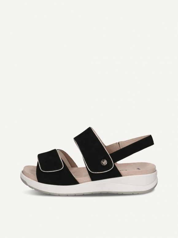 Caprice Sandalette - Schwarzes Wildleder