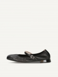 Caprice Ballerina - Schwarzes Rehleder