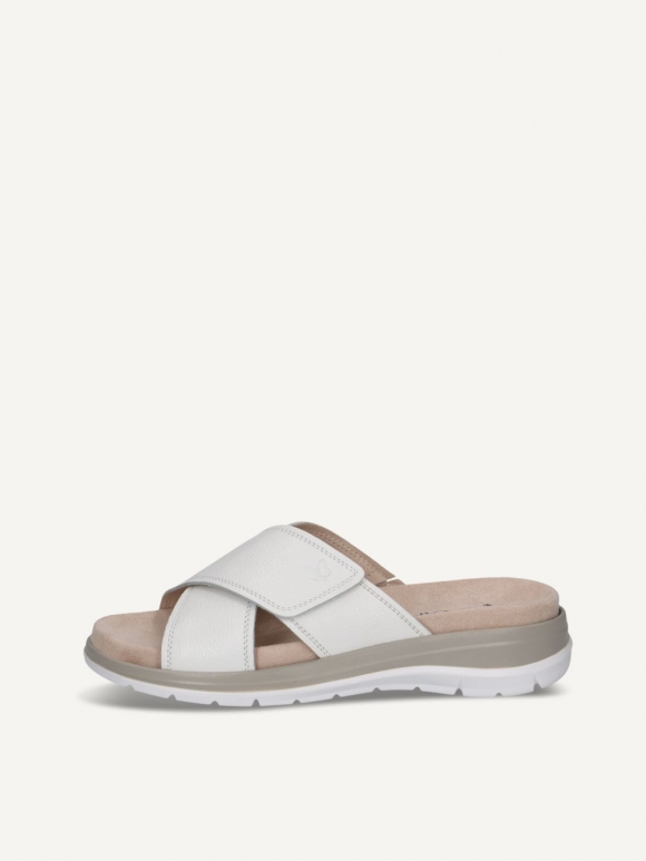 Caprice Slipper - Weißes Nappa