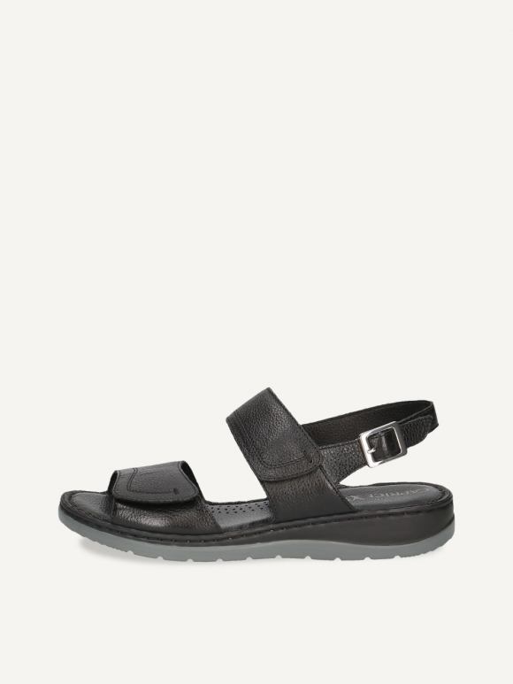 Caprice Sandalette - Schwarzes Nappaleder