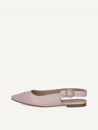 Caprice Slingpumps - Hellviolettes Perlmuttleder