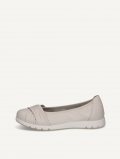 Caprice Ballerina - Cremeweißes Nappa