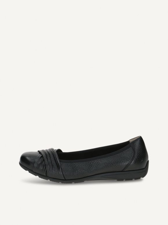 Caprice Ballerina - Schwarzes Hirschleder