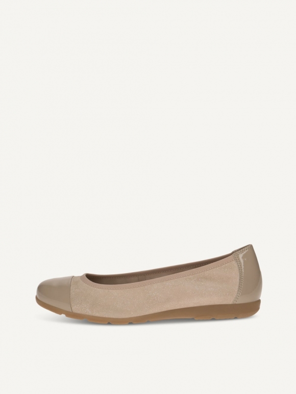 Caprice Ballerina - Sandfarbener Kamm