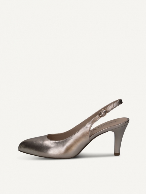 Caprice Slingpumps - Taupe Metallic