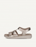 Caprice Sandalette - Platin Metallic.