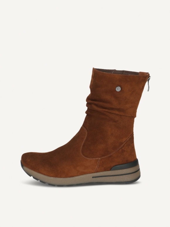 Caprice Stiefelette - Nussfarbenes Wildleder