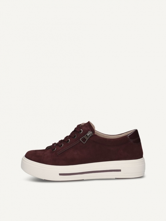 Caprice Sneaker - Bordeaux-Wildleder