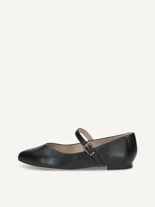 Caprice Ballerina - Schwarzes Nappaleder