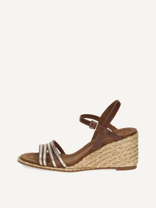 Caprice Sandalette - Cognac/Gold
