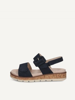 Caprice Sandale - Ozeanblaues Wildleder