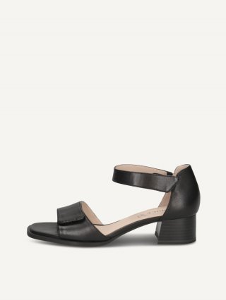 Caprice Sandalette - Schwarzes Nappaleder