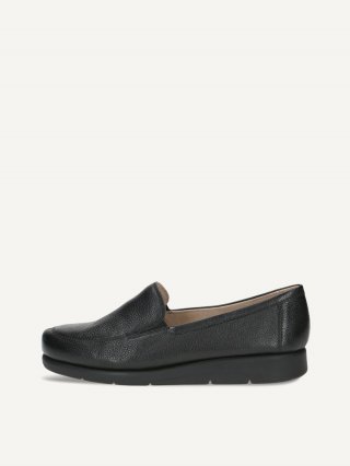 Caprice Slipper - Schwarzes Nappaleder