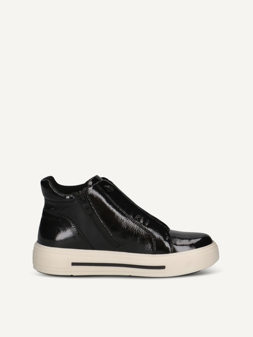 Caprice Sneaker - Schwarzes Naplakleder