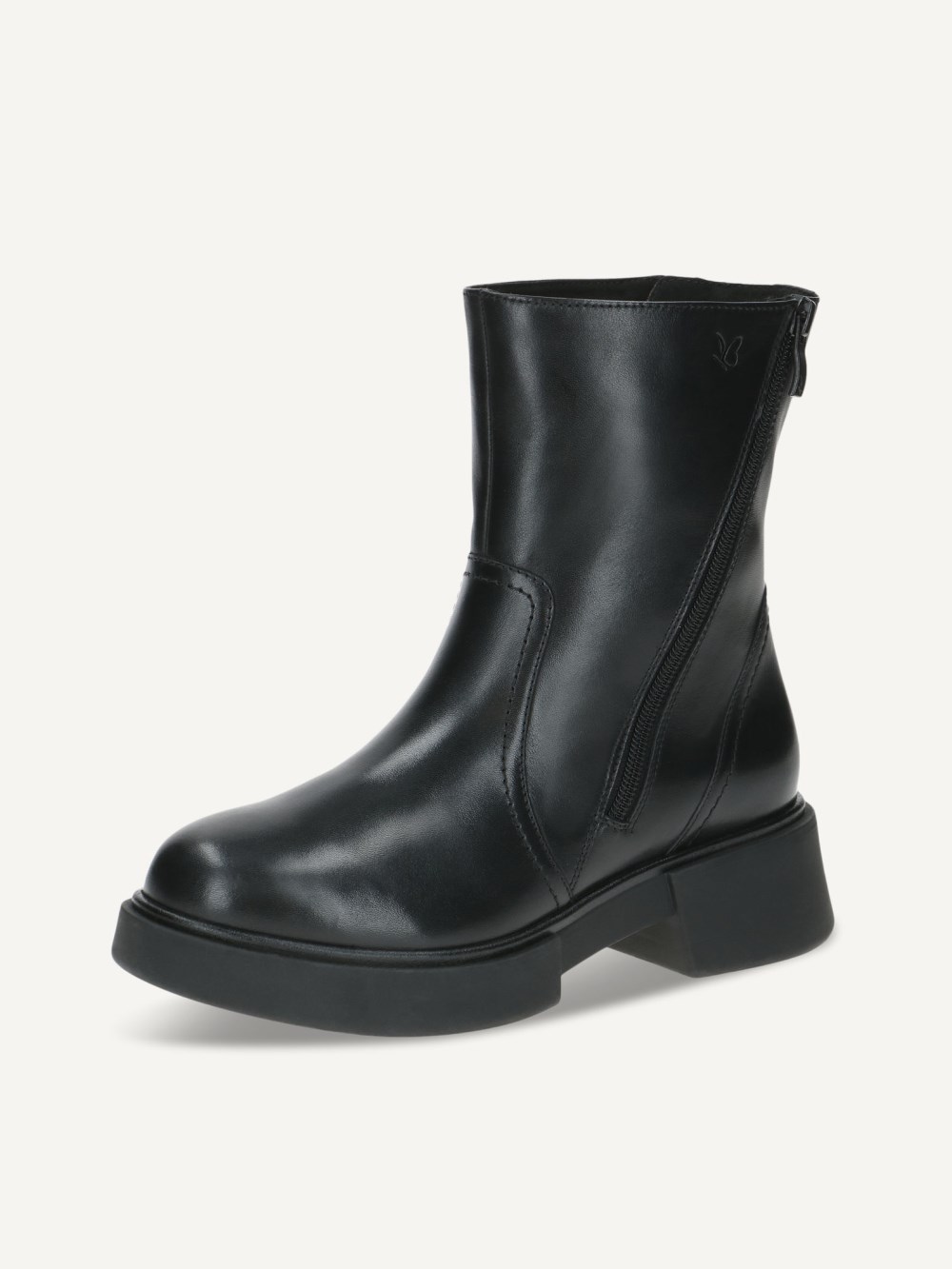 Caprice Stiefelette - Schwarzes Nappaleder