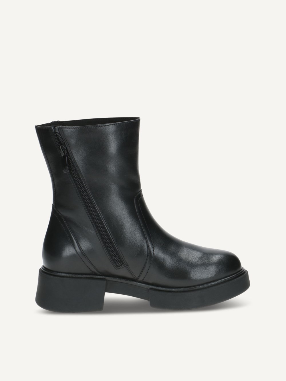 Caprice Stiefelette - Schwarzes Nappaleder