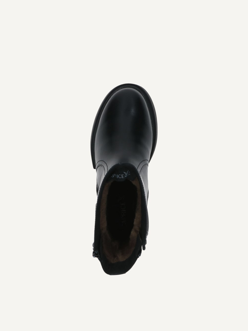 Caprice Stiefelette - Schwarzes Nappaleder