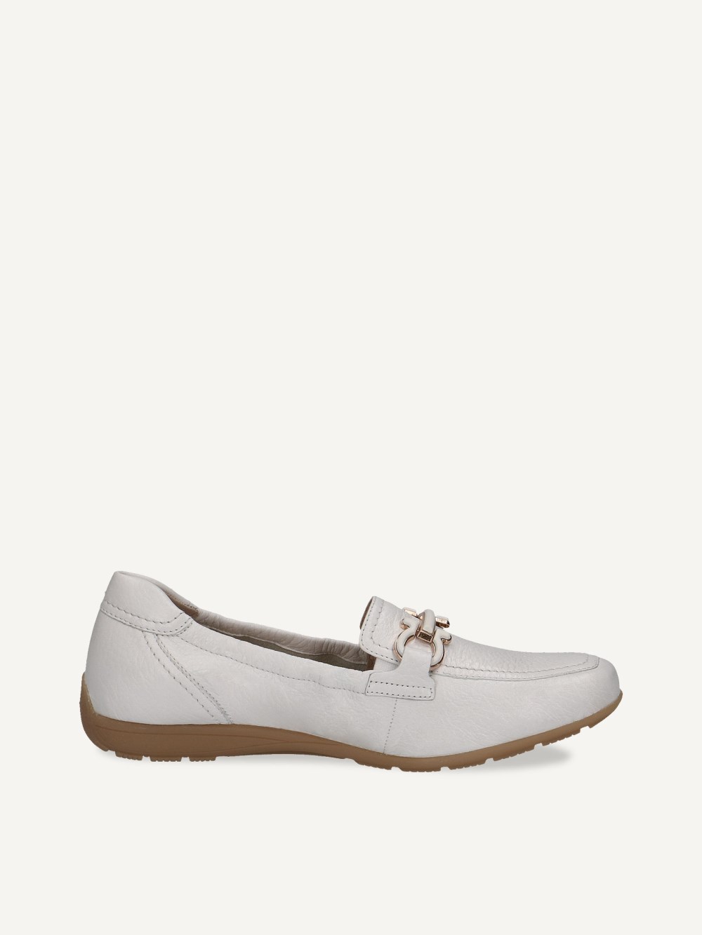 Caprice Slipper - Weißes Hirschleder