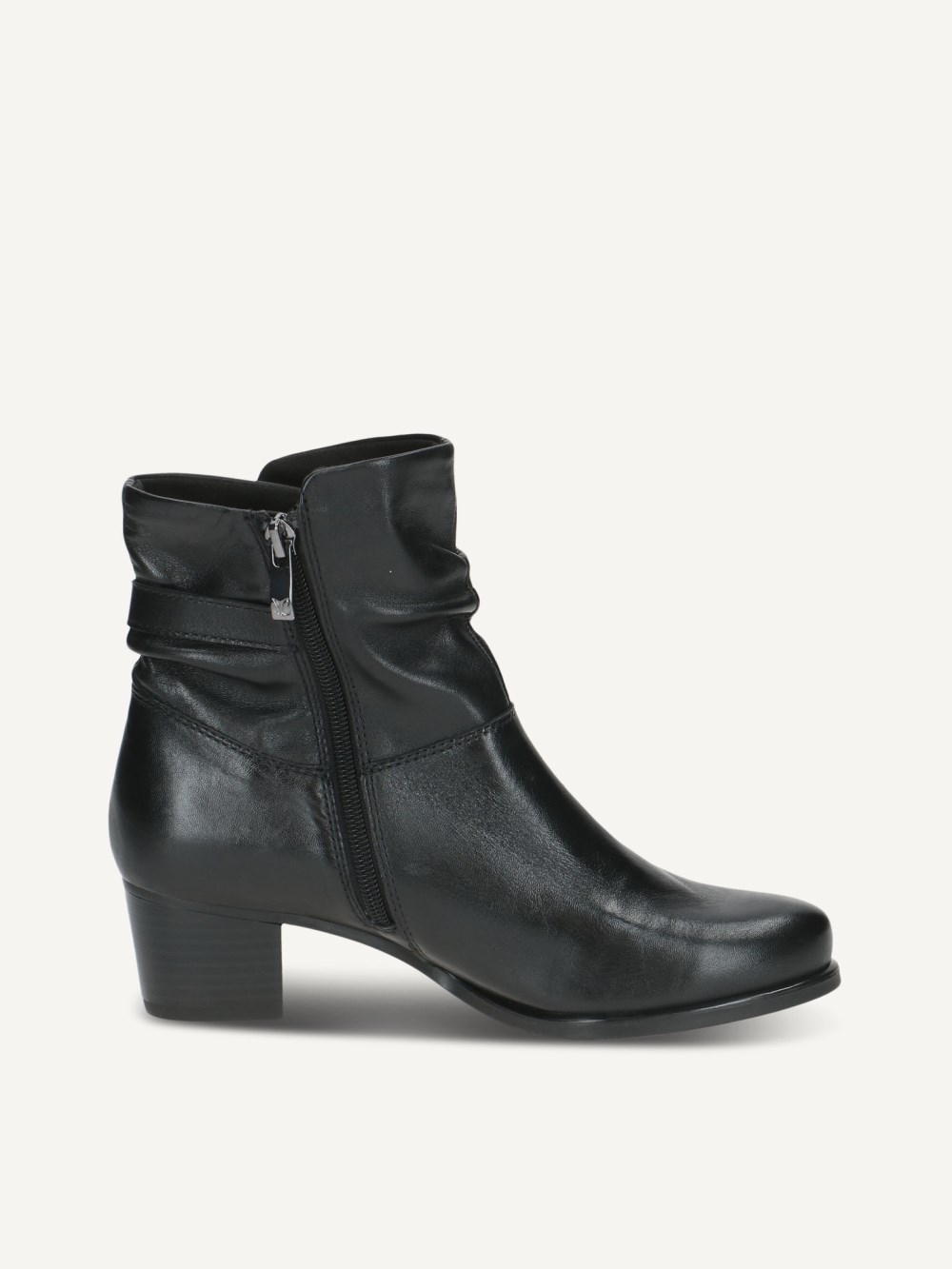 Caprice Stiefelette - Schwarzes Nappaleder