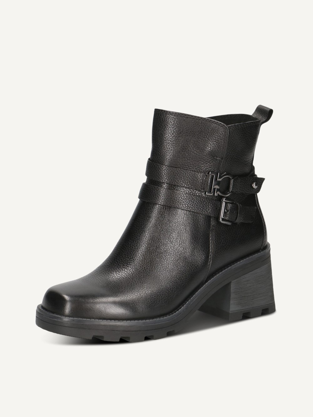 Caprice Stiefelette - Schwarzes Nappaleder