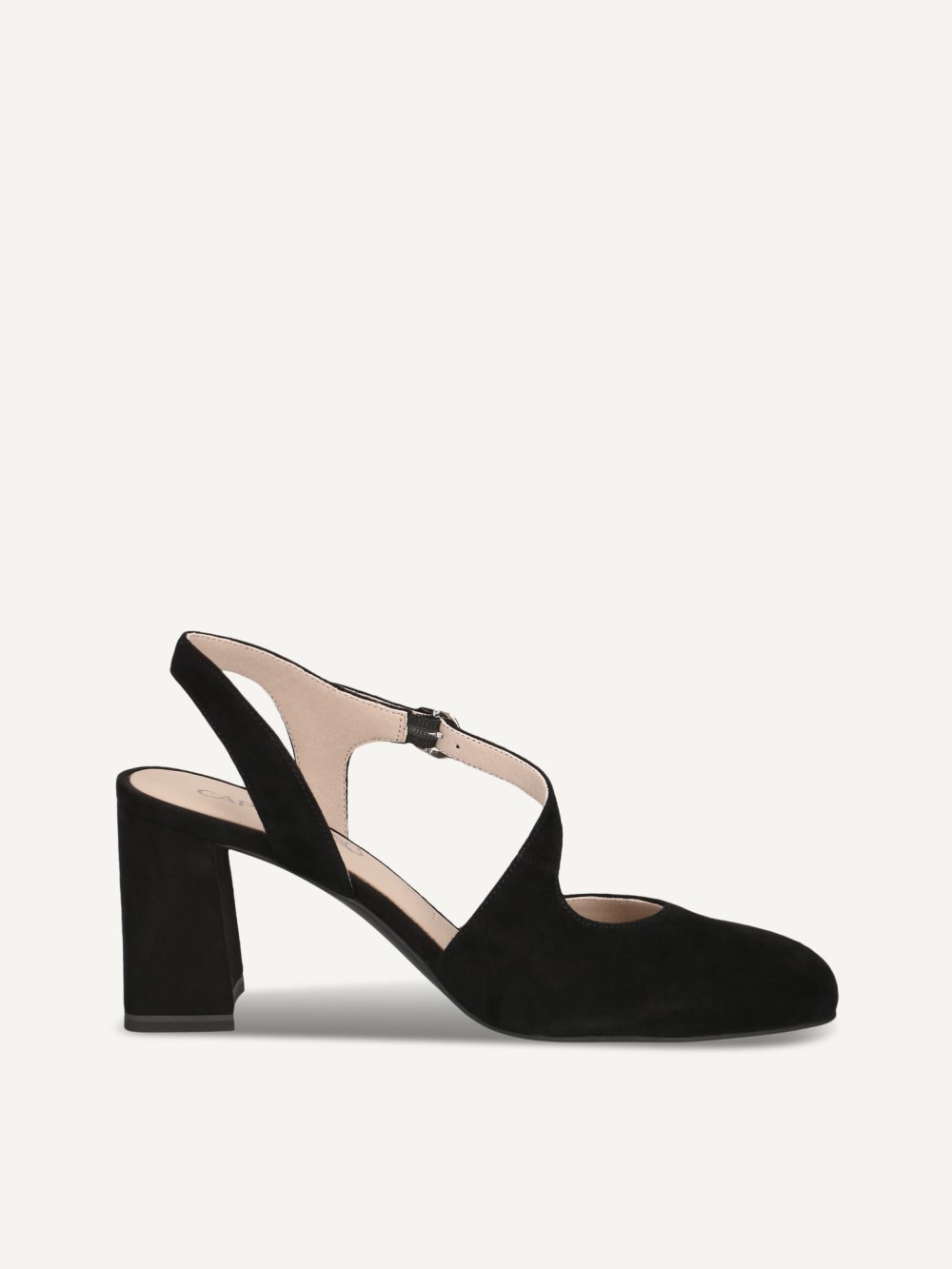 Caprice Slingpumps - Schwarzes Wildleder