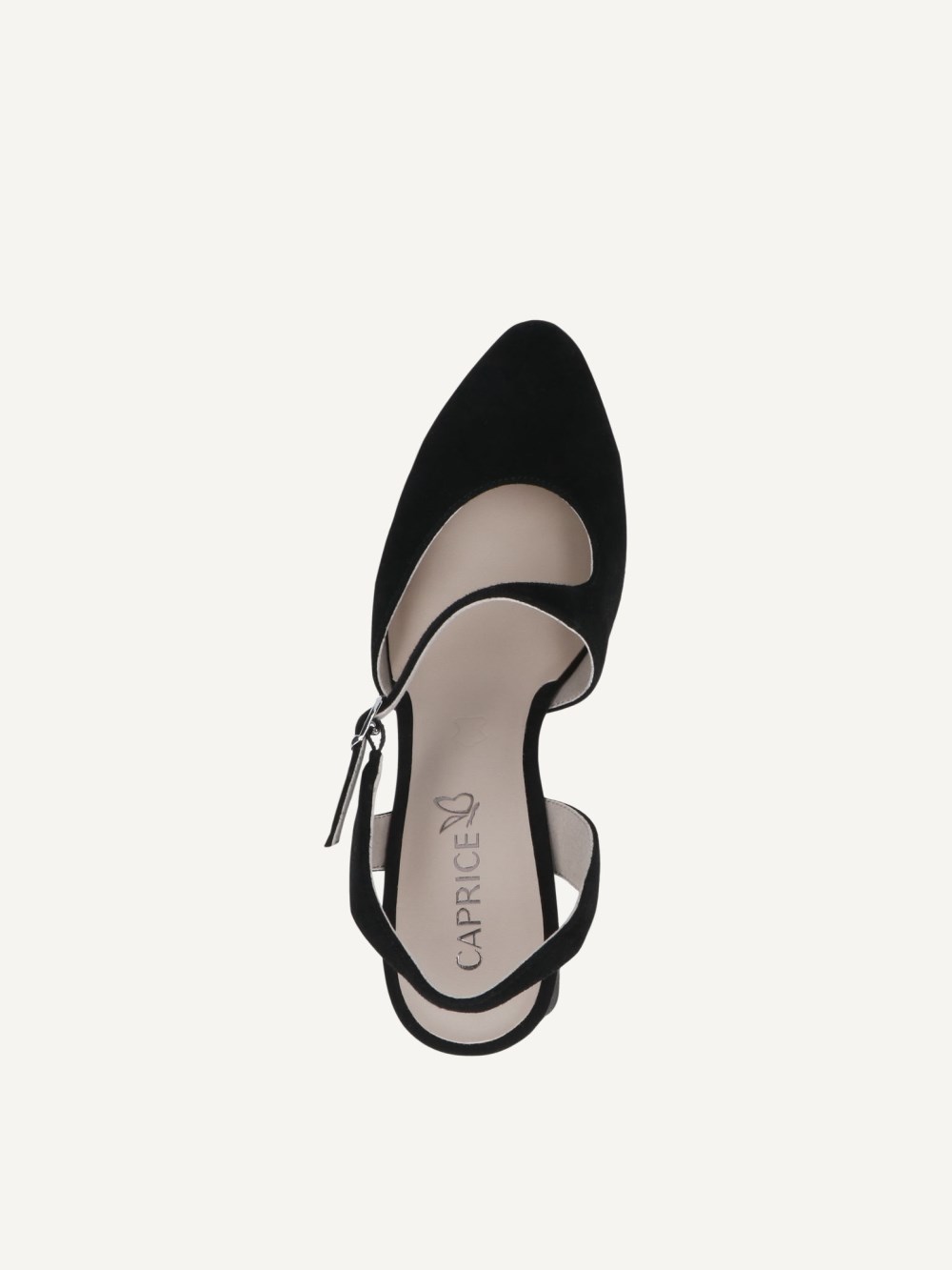 Caprice Slingpumps - Schwarzes Wildleder