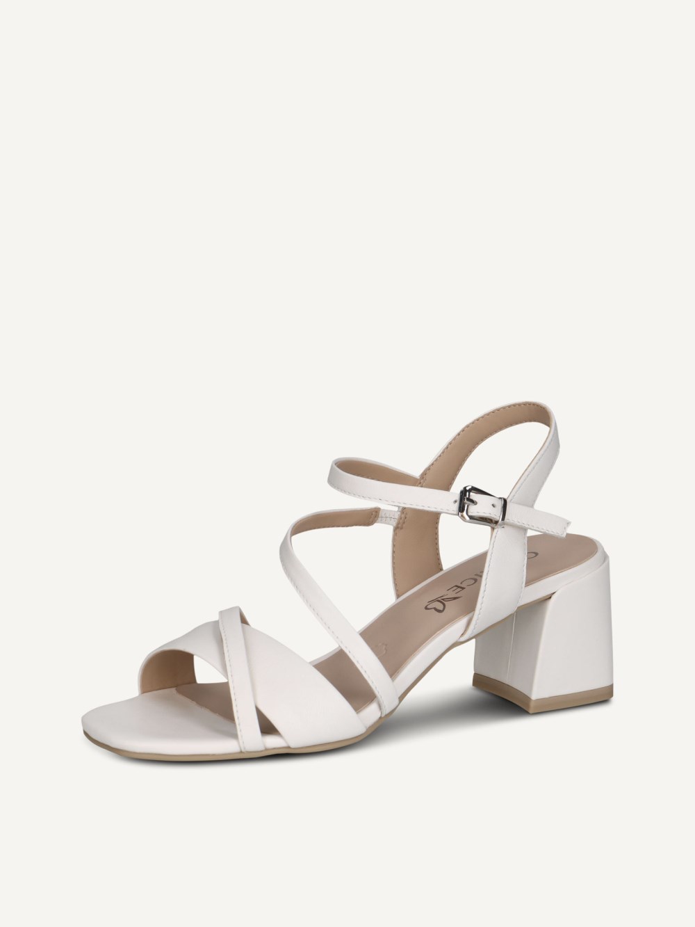 Caprice Sandalette - Weißes Nappaleder