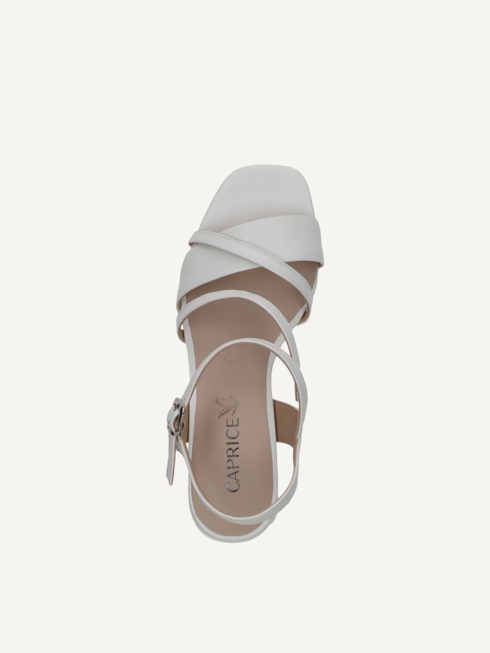 Caprice Sandalette - Weißes Nappaleder
