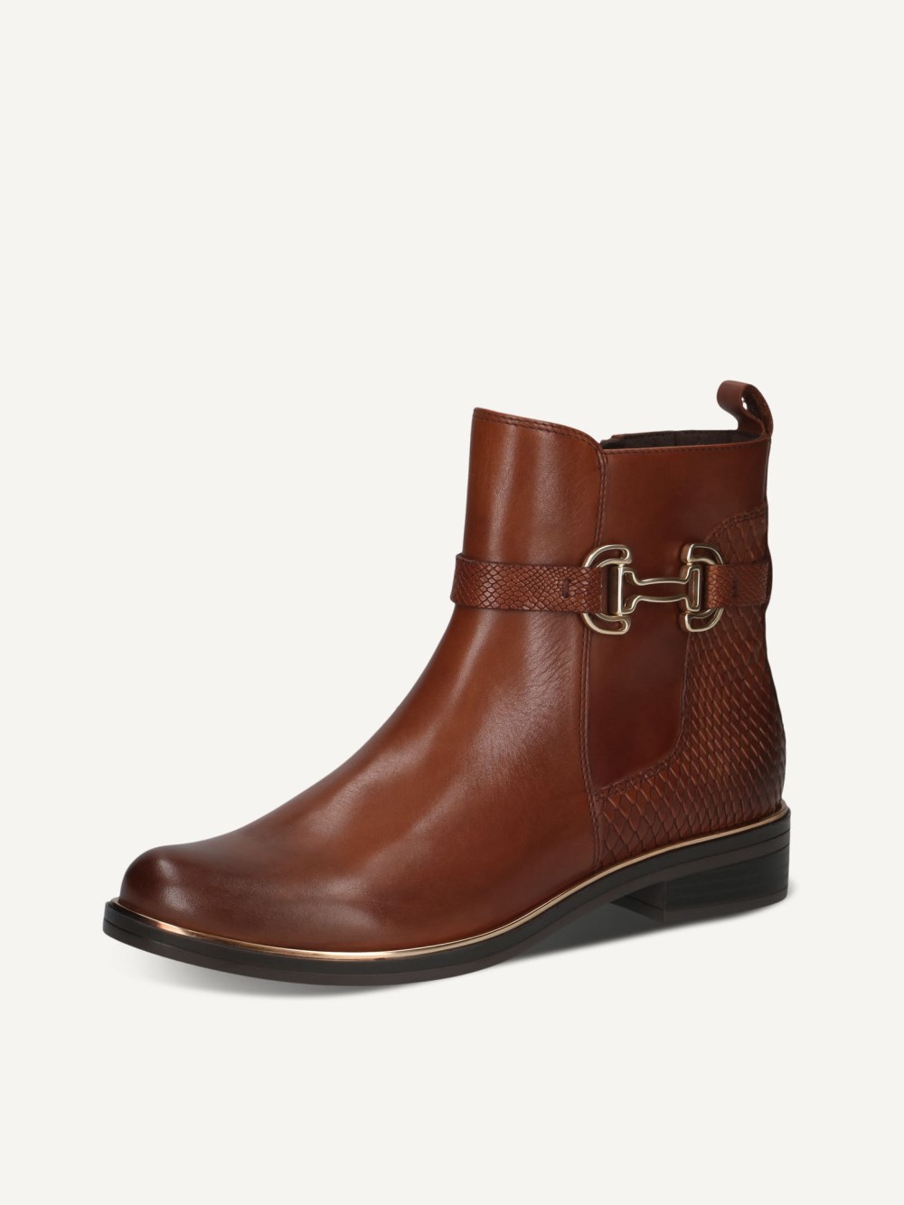 Caprice Stiefelette - Cognacfarbener Kamm