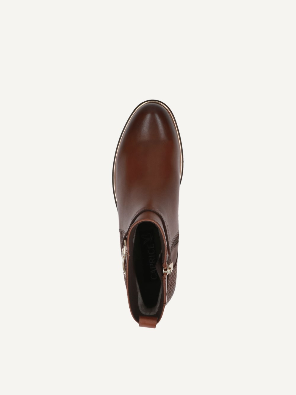 Caprice Stiefelette - Cognacfarbener Kamm