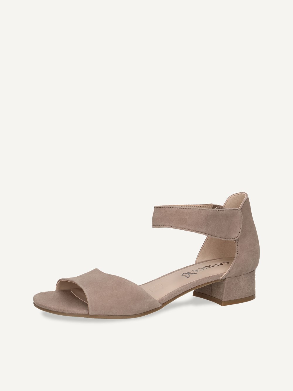 Caprice Sandalette - Schlammfarbenes Wildleder