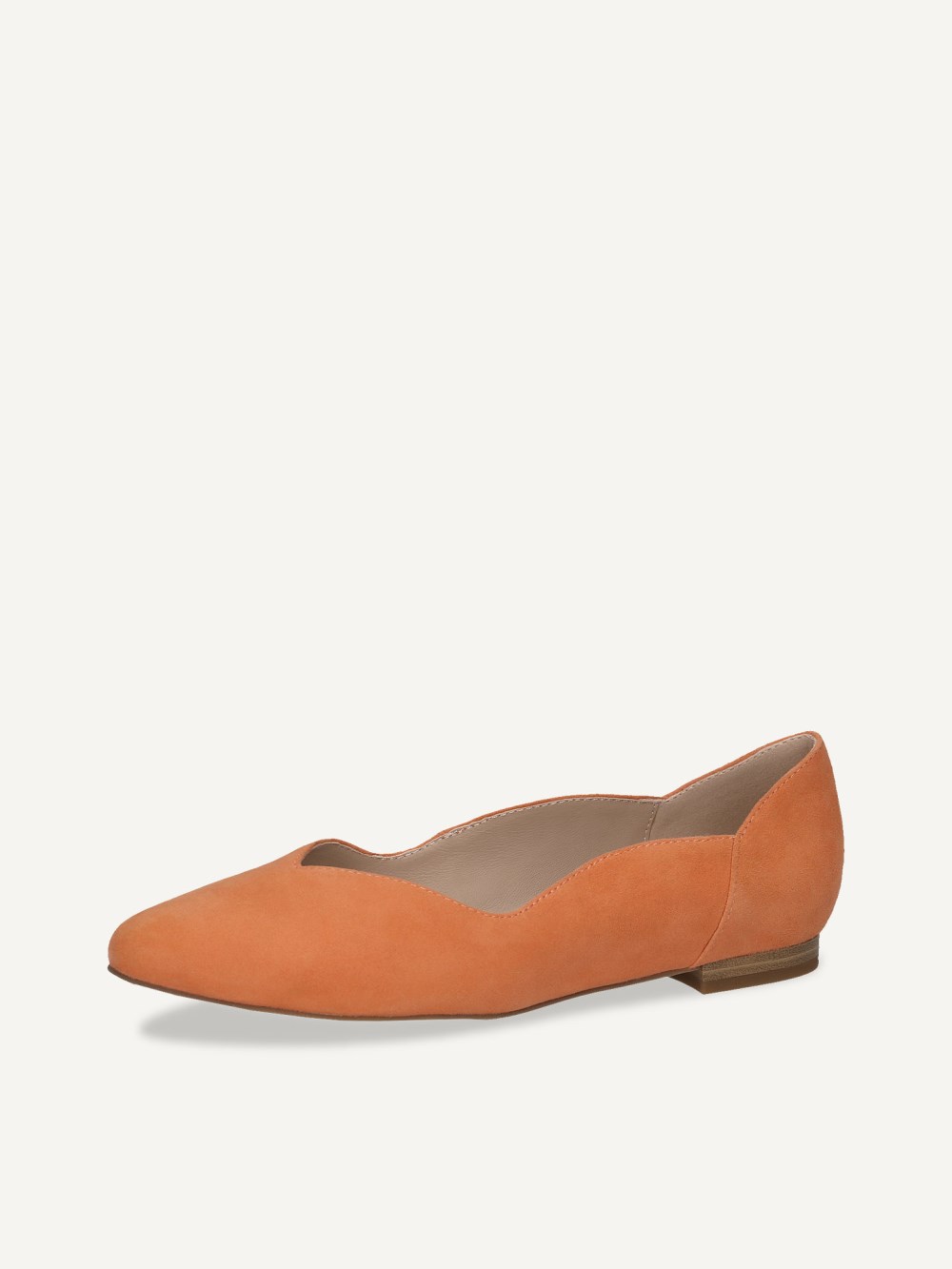 Caprice Pumps - Orangefarbenes Wildleder