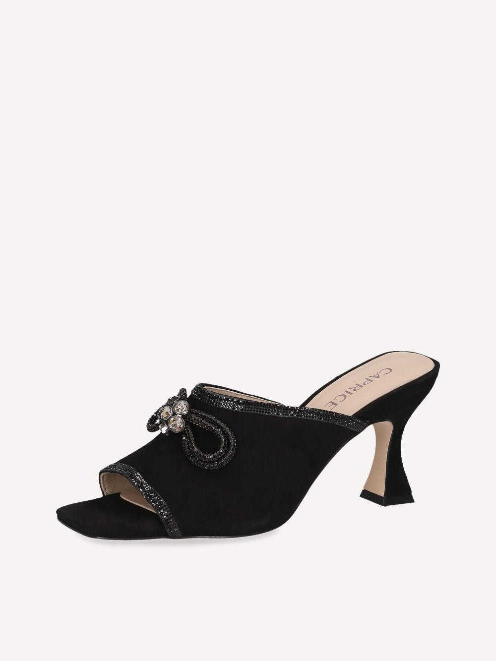Caprice Pantolette - Schwarzes Wildleder