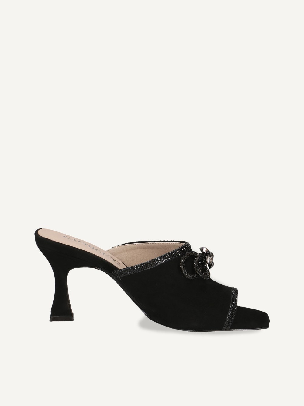 Caprice Pantolette - Schwarzes Wildleder
