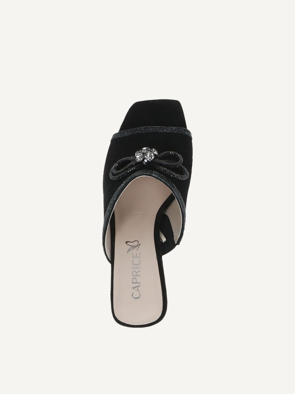 Caprice Pantolette - Schwarzes Wildleder