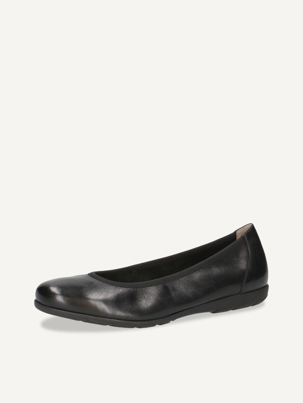 Caprice Ballerina - Schwarzes Nappaleder
