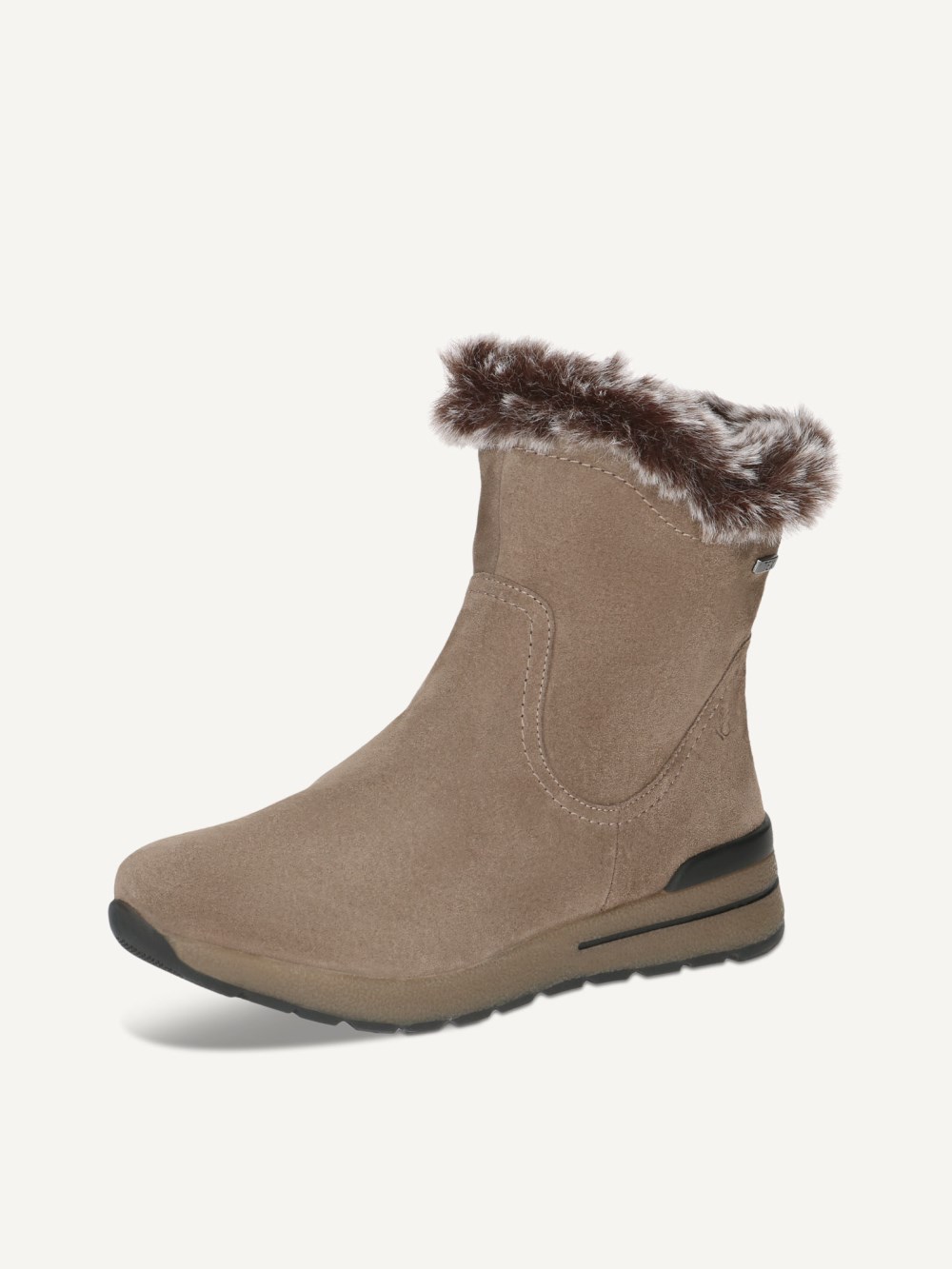 Caprice Stiefelette - Taupe-Wildleder