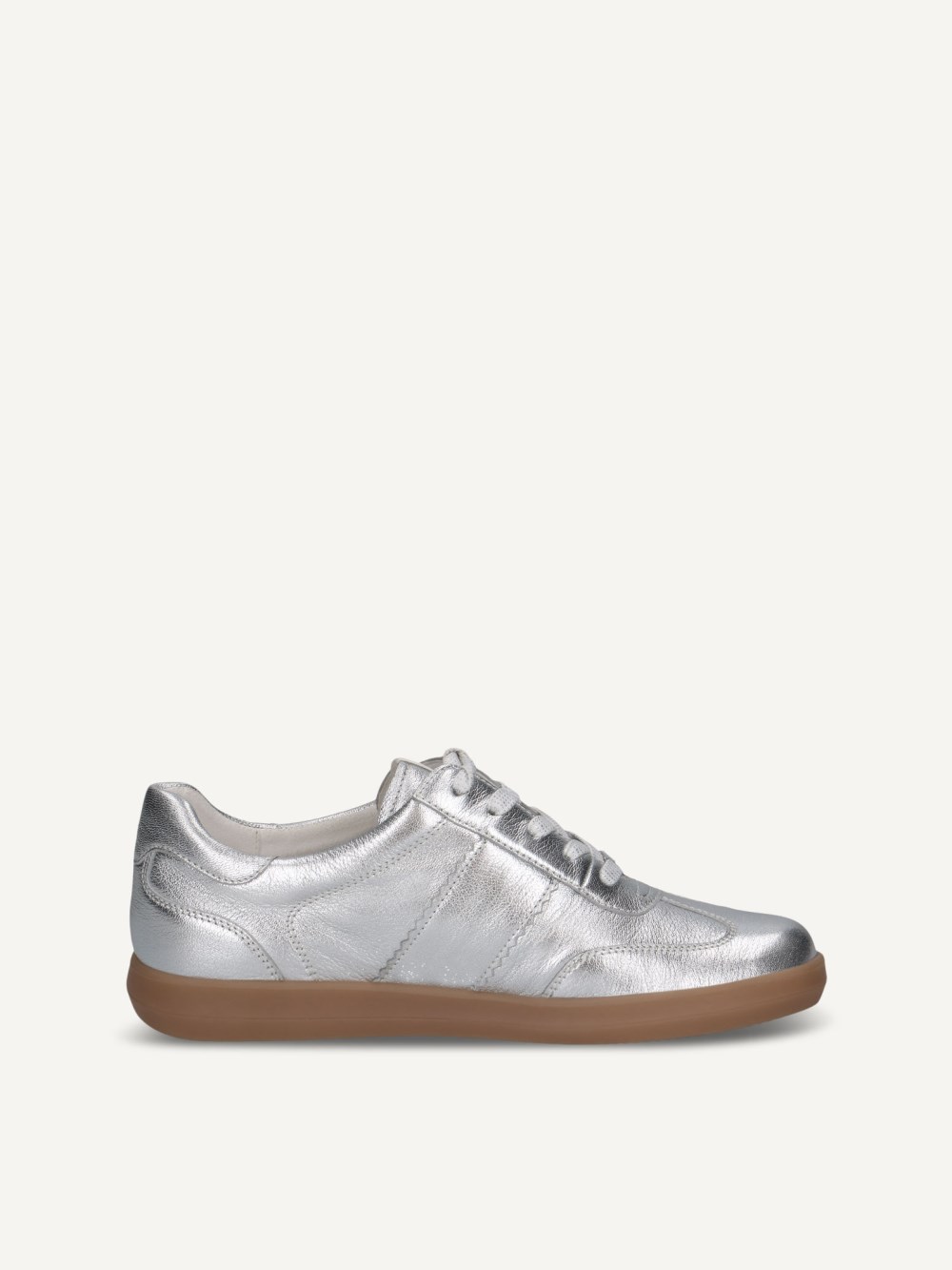 Caprice Sneaker - Silbernes Metall.