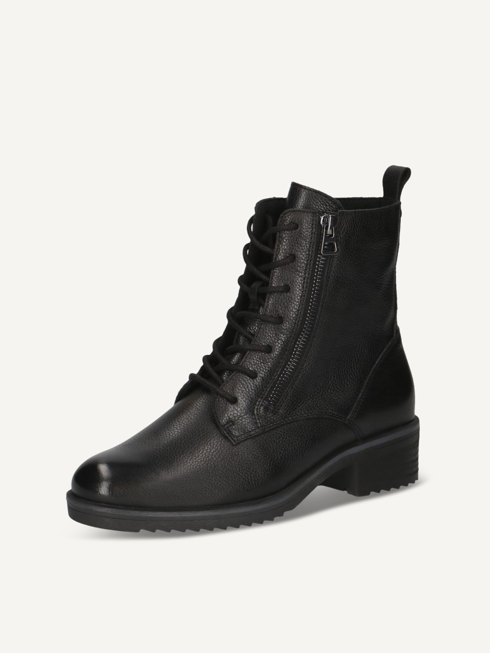 Caprice Stiefelette - Schwarzes Nappaleder