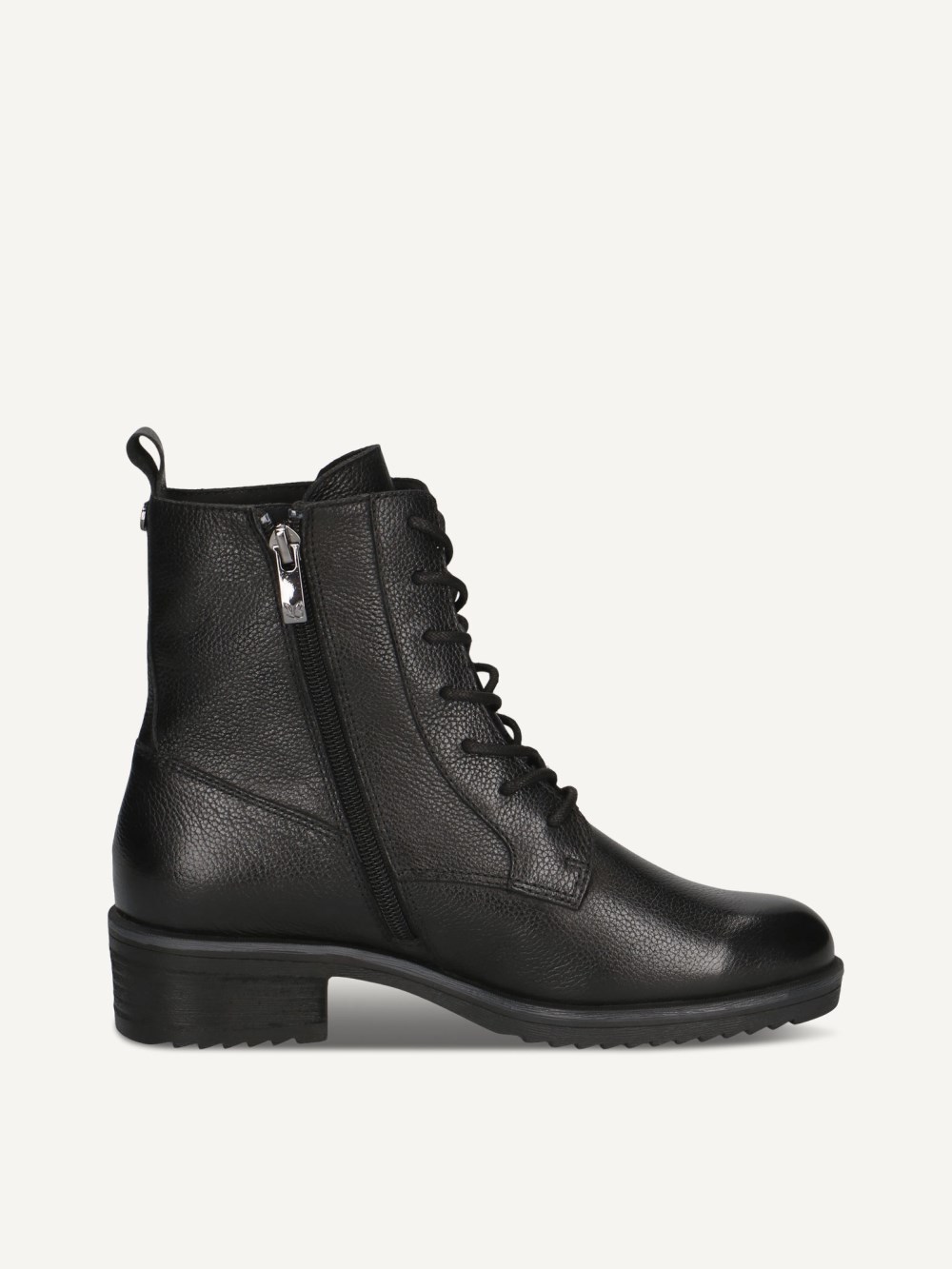 Caprice Stiefelette - Schwarzes Nappaleder