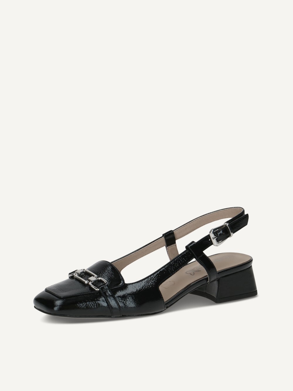 Caprice Slingpumps - Schwarzes Naplak
