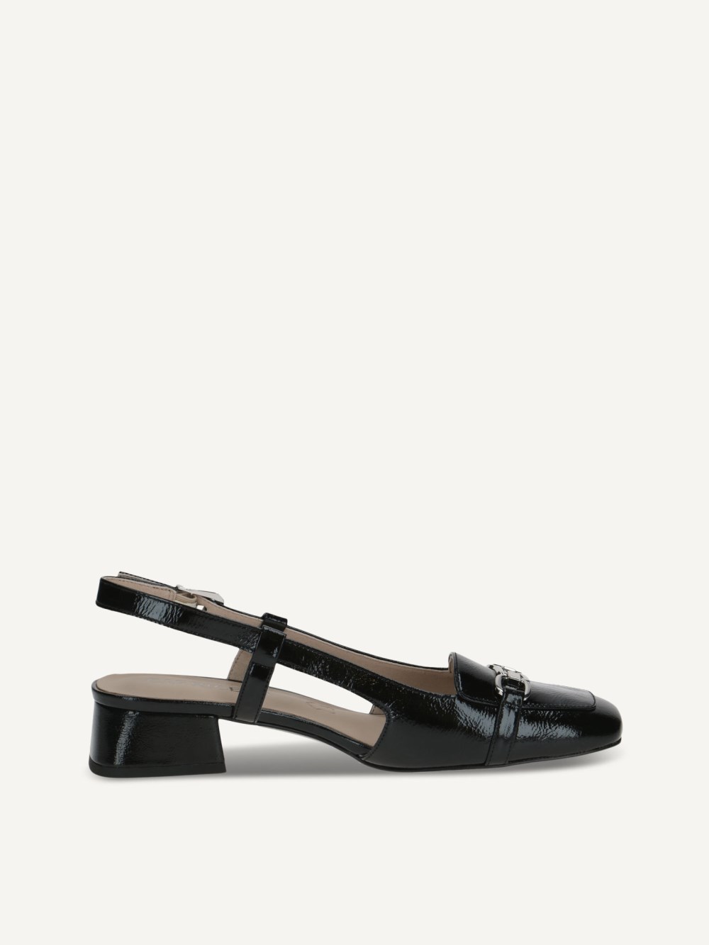 Caprice Slingpumps - Schwarzes Naplak