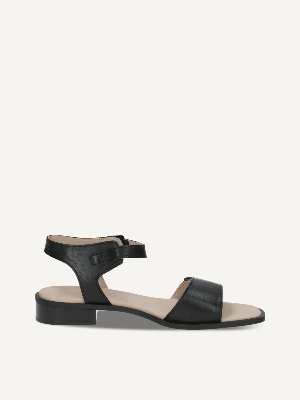 Caprice Sandalette - Schwarzes Nappaleder