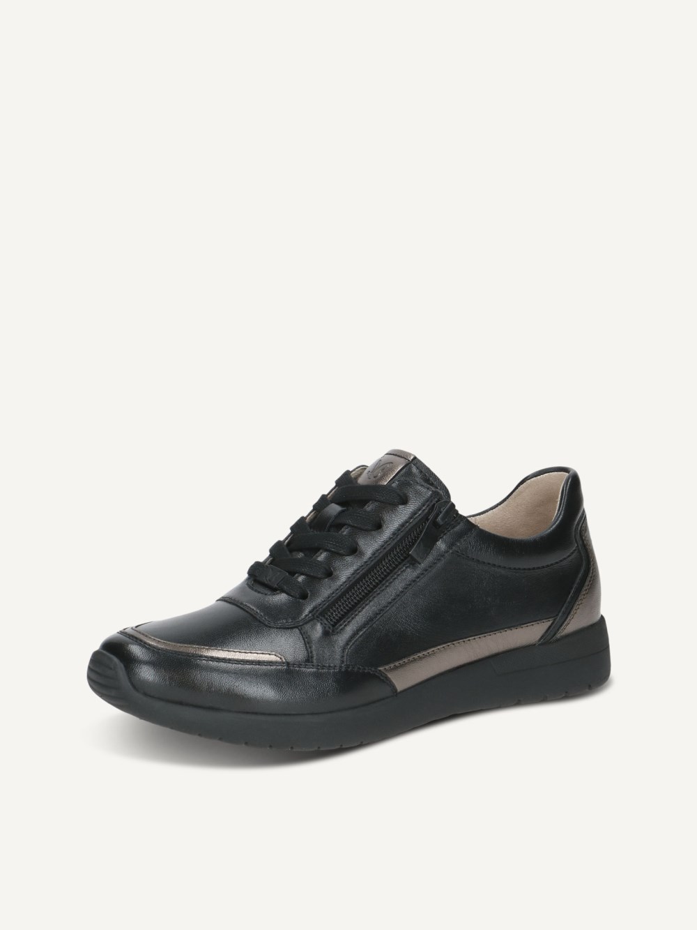 Caprice Sneaker - Schwarzer Kammleder