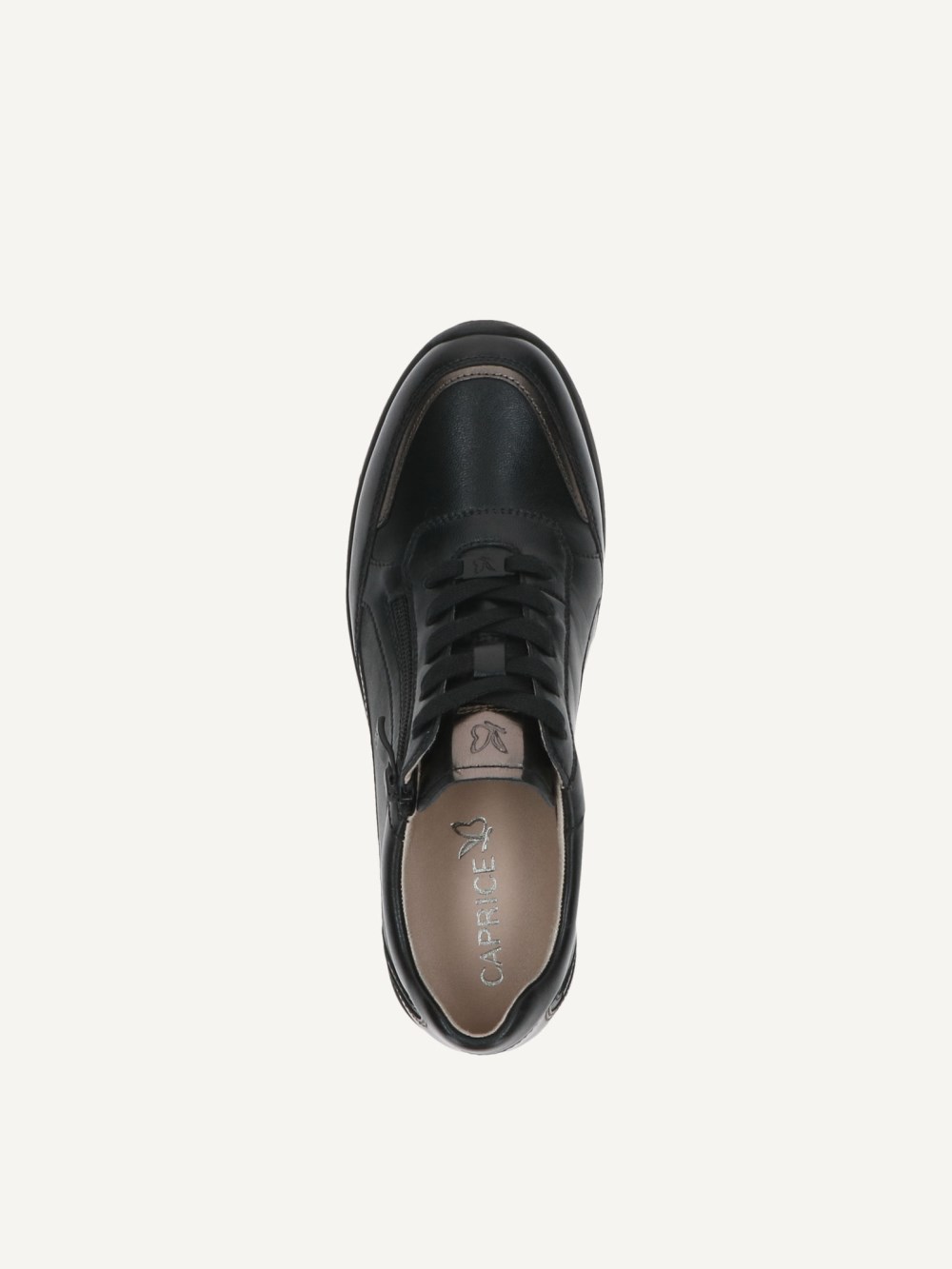 Caprice Sneaker - Schwarzer Kammleder