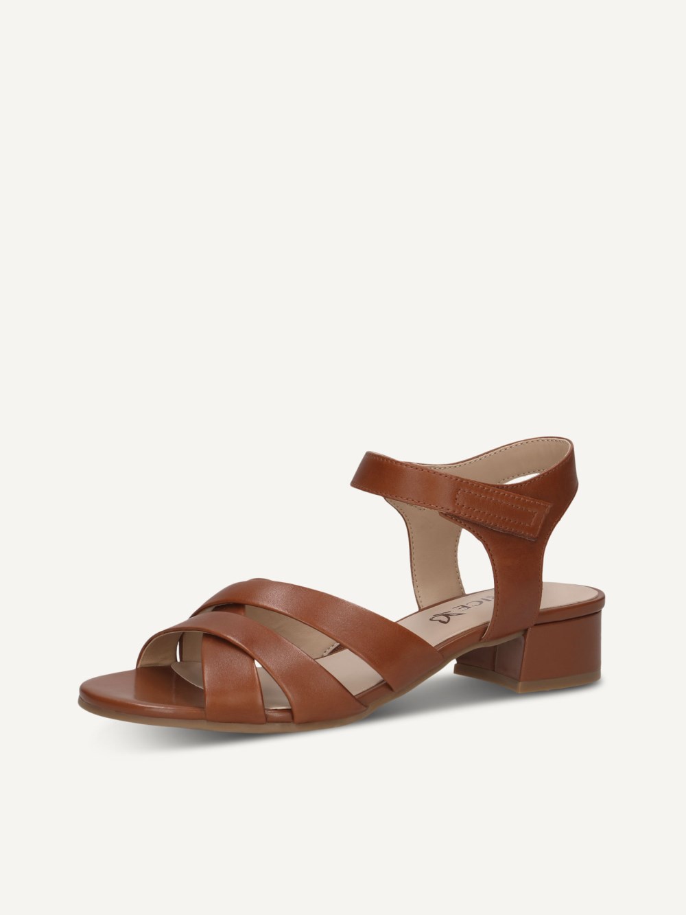 Caprice Sandalette - Cognac-Nappaleder