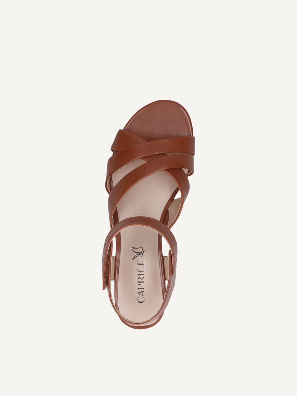 Caprice Sandalette - Cognac-Nappaleder