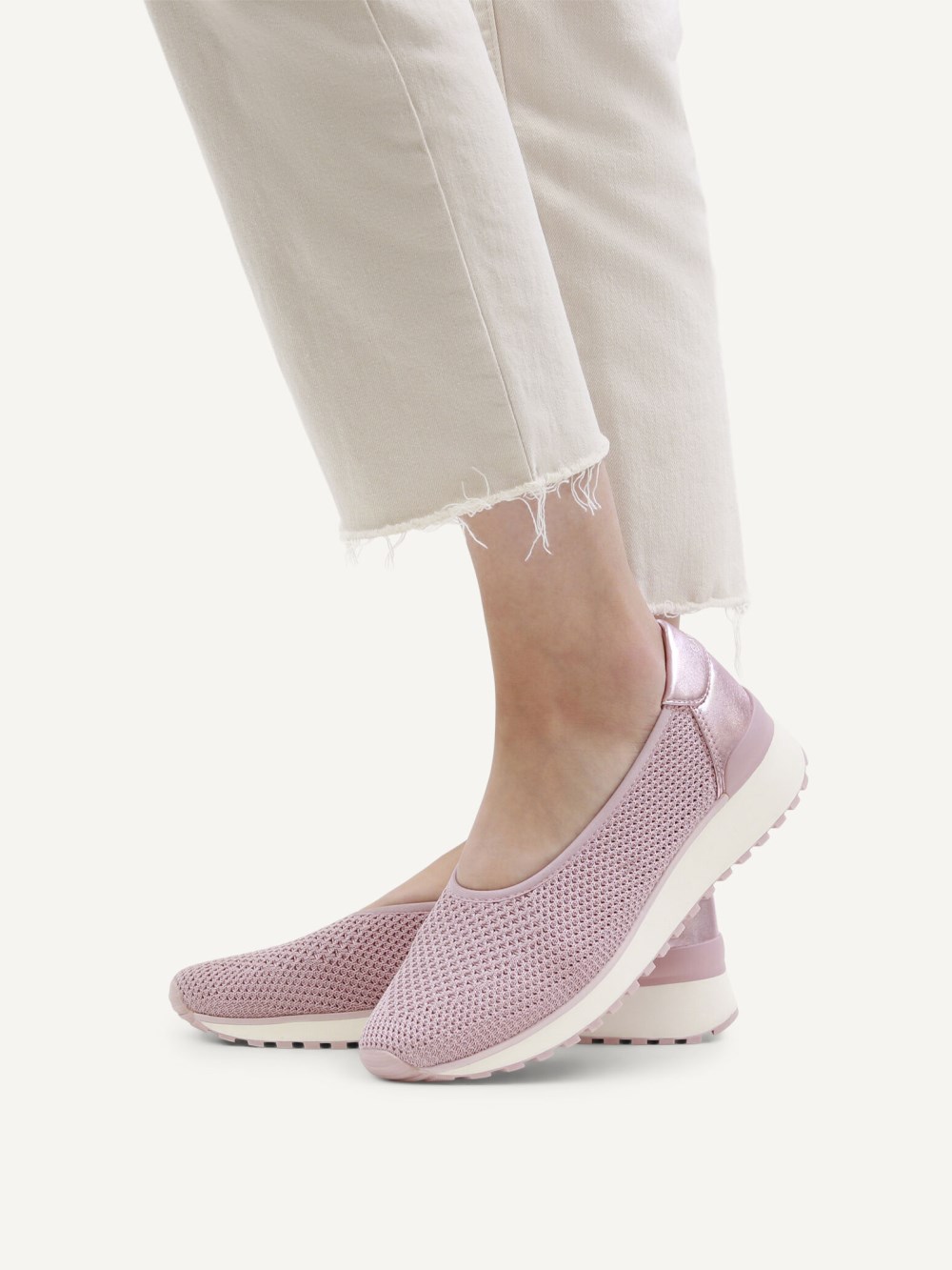 Caprice Sneaker - Rosa Strickkamm