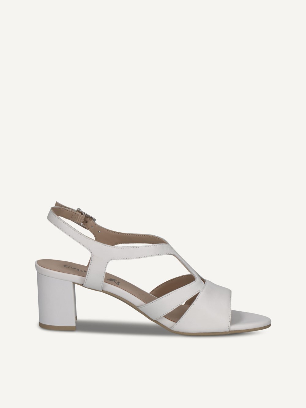 Caprice Sandalette - Weißes Nappaleder
