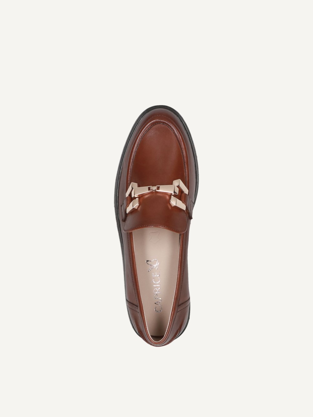 Caprice Slipper - Cognacfarbenes Nappaleder